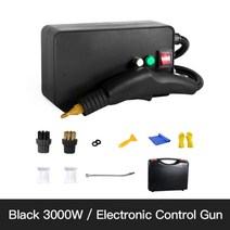 가정용 고압 스팀기 3000w 스팀 청소기 고온 청소 기계 자동 펌핑 살균 소독기 1.5m 64, 영국, 220v, 검은 전기 총