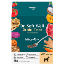 더독 강아지 노령견용 닥터소프트 웰 그레인프리 소프트사료 황태, 9개, 1kg