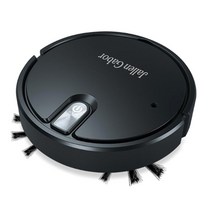 로봇 청소기 5-in-1 무선 진공 청소기 led 대기 조명 조용한 진공 청소 걸레질 가습 진공 청소, 협력사, 우리를, 검은 색