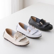 유니크9 여성용 필소 바람솔솔 여름 펀칭 소가죽 로퍼 단화