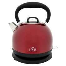 T24 티포트 레트로 주전자 스테인리스 스틸 1.7리터 차 2200와트 레드 Ctt2