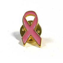 핑크 리본 뱃지 브로치