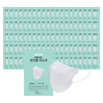 숨코리아 새부리형 KF94 소형 어린이 국산 마스크 개별포장, 화이트*1매입*100개