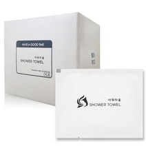 유림 일회용 샤워타올 (사면포장) 500개, 1box