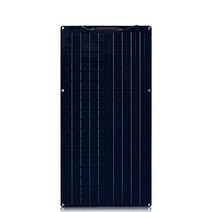 태양열발전기 캠핑용 태양광 발전기 1-2X 50 W 고효율 태양 전지판 키트 100W 12V 유연한 단결정 광 패널, 02 50W Black