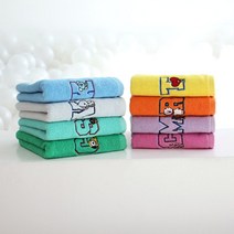 BT21 와펜 뱃지 세면타올 140g, 쿠팡 또요 화이트