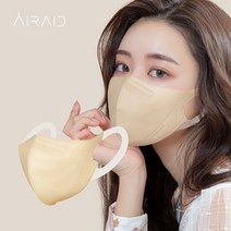 새부리형 마스크 귀편한 날개형 소프트 귀끈 컬러 숨쉬기 편한 일회용 새부리 마스크, 중형 베이지 20매