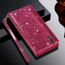 하이칙스 오이스터 언더 더 시 클리터 케이스 지갑 반짝이 Xiaomi Redmi 10C 9A 9C 9T Note 11 10 Pro 9 8T 7 Poco X3 프로 F3 X4 GT