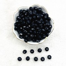 6/8/10mm 투명면 처리 된 평면 아크릴 비즈 보석 만들기위한 느슨한 스페이서 DIY 수제 팔찌 액세서리, 8mm(50pcs), 11