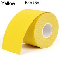 주짓수테이핑 테이핑테이프 Kinesiology Tape Roll 방수 스포츠 의료용 접착제 Elastoplast Athletic Strap, 08 5cmx5m Yellow