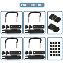 차량용루프랙 캠핑 선반 짐받이 루프랙 지붕 상자 장착 브래킷 | 옥상 화물 캐리어 랙 볼트 자동차 밴 피팅, 01 Black