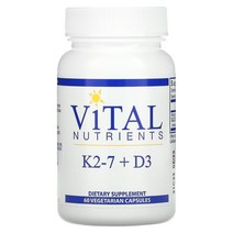Vital Nutrients K2 7 D3 베지 캡슐 60정