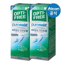 기타 [알콘] 옵티프리 렌즈세척액 퓨어모이스트 300mlx2개