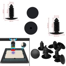 레이저각인기 레이저마킹기 CO2레이저 레이저 조각기 벌집 작업 테이블 고정 바늘 고정 조각 tts ts2 co2 절단기레이저 조각기 cnc 부품, 9.0mm, 1개