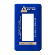 비움 인더스트리얼 3구 스위치 커버 블루, 단품