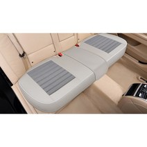 아마 자동차 시트 커버 사계절 유니버설 통기성 리넨 자동차 시트 쿠션 앞/뒤 시트 보호대 트럭 SUV 또는 밴, rear grey 1_CHINA, rear grey 1_CHINA, rear grey 1