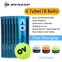 에어로그 공기주입식 팝업 에어텐트dunlop ao australian open tennis ball tube irish 공, 6 튜브 18 볼