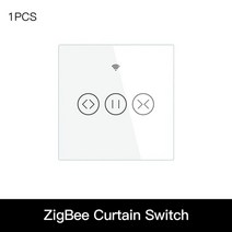 보일러 온도조절기 각방 난방 ZigBee-RF 스마트 터치 커튼 롤러 블라인드 Tuya 앱 무선 제어 릴레이 상태, 한개옵션1, 17 1 EU White