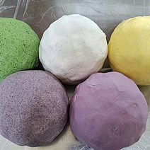 오색 송편만들기 키트 송편반죽 송편깨소, 2.4kg, 1박스, 오색반죽+깨소