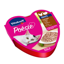 고양이 간식 비타크래프트 포에시 하트캔 치킨&터키 85g, 4개