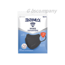 크리넥스 KF80 라이트핏 마스크 대형, 1개입, 700개, Black (검정)