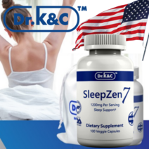 미국 Dr.K&C 슬립젠세븐 GMP FDA 시설 스피루리나 SleepZen7 1200mg 100캡슐 닥터케이앤씨, 1개, 100캡슐 50일분