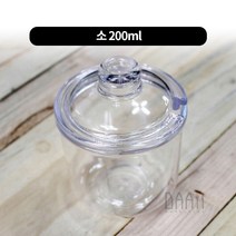투명양념통 소중대 완전투명 단무지통 락교통, 소 200ml