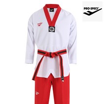 [프로스펙스] 반반도복 V넥 (화이트/레드) 폴리3