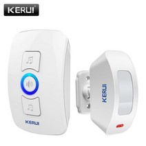 차임벨 무선초인종 도어 차인 챠임 벨 KERUI M525 32 곡 옵션 500ft 도어 차임 홈 보안 웰컴 무선 초인종, 05 1receiver 1Motion_02 미국 플러그