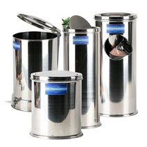 스텐 휴지통 모음 /미니 원통 뱅뱅이 재털이겸용 대형 페달, 스텐페달식휴지통, 30호