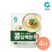 청정원 콩담백면 콩국수(2인) 380g x 4개