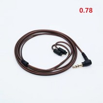 3.5mm 헤드폰 업그레이드 교체 케이블 분리형 MMCX IE40PRO IM 2Pin0.78 HD650 QDC IE80 Shure SE215 에 사, 04 0.78, 04 0.78