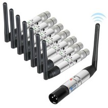 DMX512 DFI DJ 무선 수신기 송신기 24G LED 무대 조명 파 이동 헤드 빔 4, 1 Receiver+UK Plug