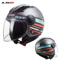 LS2 OF562 Airflow 오토바이 헬멧 3/4 오픈 페이스 여름 제트 남자 여자 빈티지 스쿠터 모터사이클 바이크, 06 OF562-18_04 XXXL