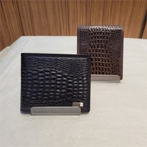 니꼴밀러 NICOLEMILLER 악어무늬 남성 소가죽 반지갑 2컬러 [블랙 브라운] 13PN61