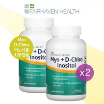 [2개] 퍼헤븐헬스 Myo 이노시톨 D-Chiro 2000mg 120캡슐 임산부선물 호르몬균형 묘이토시톨 복합비타민B, 1개, 기본