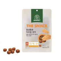 지니펫 더스낵 홍삼함유 저키 강아지간식 80g, 치즈맛, 1개