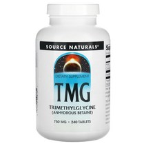 소스네츄럴 베타인 HCl Betaine TMG 750mg 240정