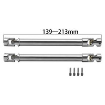 CNC 내부 스플라인 금속 드라이브 샤프트 1/10 RC 크롤러 SCX10 II Capra TRX4 TF2 D90 YK4082 용 범용 조인트 구동축168985, 2PCS 3