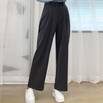 스토리원 여성 원 핀턱 와이드 슬랙스 팬츠 정장바지 RKWM-PT075