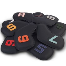 더더블랙 천연가죽 아이언커버 블랙시리즈 1P, X 커버