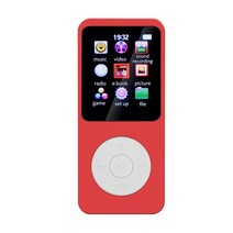 MP4플레이어 디지털 최신 뮤직 플레리어 MP3 플레이어 블루투스 5.0 외부 재생 전자 책 미니 음악 패션 스, 02 Red