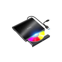 2023 진화 버전 USB 3.0 DVD 드라이브 외장 휴대용 CD 플레이어 type C/USB 포트 저소음 고속 경량 슬림 컴팩트 노트북 판독기 포함 일본어 설명서 포함