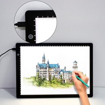 a4 드로잉 태블릿 wacom 디지털 그래픽 태블릿 led 다이아몬드 페인팅 라이트 패드 보드 x ray 필름 뷰어 용 휴대용 보드, a4(33.5x23.5cm)