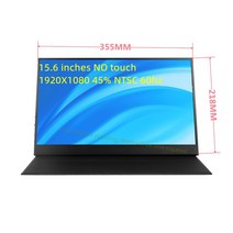 휴대용터치모니터 13.315.6 인치 터치 패널 휴대용 모니터 c타입 usb HDMI 호환 컴퓨터 ps4 와 스위치, 03 156 1080P Touch_02 NONE