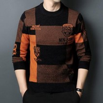 홈웨어 남성 스웨터 라운드 칼라 캐주얼 풀오버 남성용 의류 스트리트웨어 니트