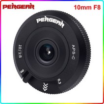 pergear 10mm f8 팬케이크 어안 렌즈 aps-c 카메라 렌즈 80g 경량 sony e-mount nikon z-mount fujifilm m43 카메라, 니콘 Z