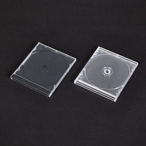 케이스 CD 1P 일반 쥬얼 조립 5개 국산 블랙/투명, 투명