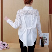리더스타 당일발송 여성셔츠 여성블라우스 박시핏 가오리 자수 루즈핏 셔츠 블라우스