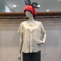 베네통 백프릴반팔블라우스(BABL91141)